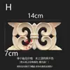 Tallado en Madera Dongyang Madera Maciza Estilo Chino Hueco Flor de Loto Nubes Propicias Rectangular Calcomanía Decorativa Pieza de Flor Accesorios para Mesa de Altar Relieve