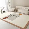 Tapete de sala de estar estilo ins sofá mesa de centro cobertor tapete doméstico antiderrapante absorvente quarto tapete de cabeceira closet tapete