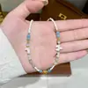 Moda Verão Fresco Exquisito Versátil Pérola Natural Pedra Natural Colar de Contas Luxo Leve Alto Padrão Temperamento Corrente para Clavícula para Mulheres