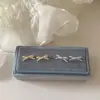 Pendientes de Lazo con Goteo de Aceite Estilo Ins, Diseño Sencillo de Nicho, Pendientes de Moda Versátiles y Únicos, Estilo Minimalista