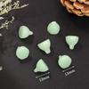 Pingente de Jade Sintético, Pingente de Borboleta de Jade Branco e Jade Amarelo, Estilo Chinês Verde Escuro e Verde Claro Acessórios para Colar DIY de Jade Sintético