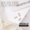 Joyería de Arte para Uñas de 26 Letras Aleación de Oro y Plata Diamante 3D para Arte de Uñas Accesorios de Decoración para Uñas DIY