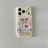 Oso de Dibujos Animados Hinchado con Textura de Cuero Compatible con Funda de Teléfono Apple 18 iPhone 17promax Correa 15 Anti-caídas 16 Duro