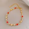 Collar Colgante Ovalado de Zirconia Nicho Lujo Ligero Diseño de Gama Alta Pulsera Temperamento de Moda Joyería de Mano Versátil para Mujeres
