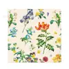 Mu001 Flor Retro Boda Bebé Plato Ondulado Vajilla Festiva para 8 Personas Set de 6 Piezas Plato de Papel Servilleta de Papel