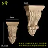 Madera maciza madera europea calcomanía de talla de madera pilar capitel viga soporte pared de fondo armario gabinete pasillo apertura mate cabeza de flor decorativa ménsula