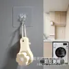 Trébol de Cuatro Hojas Mariposa Gancho Transparente de Acrílico sin Clavos Cocina Baño Impermeable Acero Inoxidable Gancho Adhesivo Venta al por Mayor