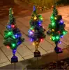 Luces Solares para Suelo de Árbol de Navidad Nuevas Transfronterizas, Luces de Paisaje para Patio Exterior, Decoración de Jardín y Césped, Luces de Ambiente
