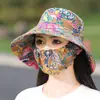 Chapéu de Sol Novo Estilo, Chapéu de Pescador, Chapéu com Máscara Integrada, Chapéu de Sol Versátil com Proteção UV para o Verão, Proteção Solar e Cobertura Facial