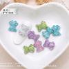Urso de Diamante Completo Laço Joias para Unhas Celebridade da Internet Novo Micro Diamante Gradiente Arco-Íris Estrela do Mar Coração Decoração de Unhas