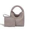 Nuevo Bolso de Mano Tipo Cubo de Verano 2026 para Mujer, Bolso Fresco Tejido de Cesta Madre e Hijo, Bolso de Hombro y Cruzado Casual de Moda