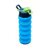 Copo d'água dobrável de silicone novo Fcm Transfronteiriço Esportivo Outdoor Garrafa d'água retrátil Resistente a altas temperaturas Portátil Garrafa d'água de compressão