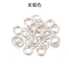 Material de joyería para bricolaje, anillo abierto, anillo único, anillo plano de hierro, pulsera, collar, anillo de conexión, pendientes, collar, accesorios al por mayor