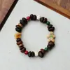 Pulsera de Grano de Café de Cerámica Jingdezhen, Refrescante y que no se decolora, Joyería de Alta Gama para Mujer, Accesorio Versátil de Nuevo Estilo Chino, Mayoreo