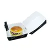 Caja de Empaque para Hamburguesa sin Descuento Caja Personalizada para Llevar Comida Rápida Caja Cuadrada Engrosada para Hamburguesa con Logotipo Publicitario Imprimible