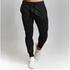 Calça Esportiva Casual Masculina Nova Primavera e Outono, Slim Fit, para Fitness, Calça Longa Masculina com Barra