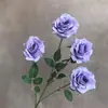 Flor artificial de anjo rosa de 4 cabeças flor de casamento cascata de rosas decoração de sala de estar arranjo de flores para exterior fotografia