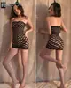 Medias de rejilla para tallas grandes con peces unidos, pantimedias sexys para glúteos expuestos, entrepierna abierta, tirantes, red de cuerpo entero 8040