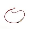 Pulseira de corda vermelha com contas de prata esterlina S925 cobre e prata, design de nicho feminino, estilo nacional avançado, novo estilo chinês, temperamento, corda de mão