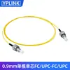 Cable de Fibra Óptica Patch Cord de Grado Telecomunicaciones de 0.9 mm LSZH Monomodo Mononúcleo Cable Cola de Cerdo SC LCFCSC Cable de Red de Fibra Óptica Desnuda de Una Sola Cabeza