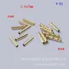 Banho de Ouro Verdadeiro 14K Banhado a Cobre Tubo Reto Pequeno Corte de Face Lote Flor de Lote Fio de Flor para Pulseira Fivela Tubo Flor de Carro Tubo de Posicionamento Acessórios DIY