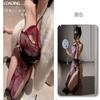 Lingerie Sexy Costas Nuas Cheongsam Uniforme Abstinência Roupão Sexy Roxo Feminino Antigo Tentação 675
