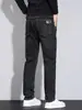 Ropa Popular para Hombre / Primavera y Otoño 2026 Nuevos Jeans Elásticos de Corte Recto Ajustados para Hombre Pantalones Largos de Mezclilla para Jóvenes