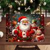 Decoração de Natal da Amazon Jogos Americanos de Linho Jogos de Mesa Jogos Americanos do Papai Noel Arranjo de Atmosfera Festiva Novo Isolamento Térmico