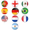 Itens de Decoração para a Copa do Mundo dos EUA, Canadá e México, Broches, Adereços de Torcida para Fãs de Futebol, Adereços para Fotos, Insígnias Temáticas de Bandeira