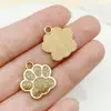 28 Goteo de Aceite Dibujos Animados Brillo Fino Pata de Gato Huella de Pata de Oso Colgante DIY Etiqueta para Cachorro Etiqueta para Mascota Accesorios de Joyería