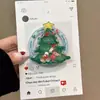 Nuevo Dibujo Animado Lindo de Navidad Adecuado para Soporte Magnético Magsafe Súper Adsorción Retráctil de Escritorio Bolsa de Aire Femenino D