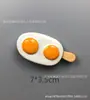 Imán para Refrigerador de Resina de Huevo de Panera de Comida Artificial 3D Souvenir de Viaje Precio Especial No Reembolsable Ni Intercambiable