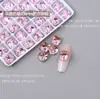 K9 nuevo super flash punta afilada imitación circonio tallado 8mm cuadrado grueso broca para uñas colorida forma de cuadrado para pileta de uñas joyería de uñas 26