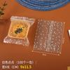 Bolsa de Embalaje para Pastelería Copo de Nieve con Puntos Transparente Esmerilada Sellado a Máquina Bolsa para Pastelería de Yema de Huevo Galleta Bolsa Pequeña de Puntos para Pastel de Luna