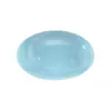 Huagang Gems Huevo Forma Aguamarina Vidrio Piedras Sueltas Mayoreo Plano Base Plana Oval Superficie Curva Strass Sintético