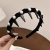 Diadema Ondulada Marrón para Mujer, Uso Diario, Antideslizante, con Dientes, para Lavarse la Cara, Accesorio para el Cabello