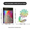 50 Peças de Adesivos Florais Prateados Diversos com Corte a Laser Novos Quentes Flor Prateada Material para Caderno de Ins DIY Adesivos Transparentes Decorativos