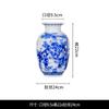 Jingdezhen - Marco antiguo de cerámica azul y blanca con flores decorativas para encimeras de porcelana para el hogar