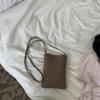 Bolsa para teléfono móvil fresca de primavera y verano estilo coreano, bandolera, sencilla, casual, para estudiante, color sólido, casual, pequeña, cuadrada, bolsa para estudiante, moda