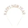 Accesorios para el Cabello Decorativos de Año Nuevo Europeo y Americano Diadema Letra feliz año nuevo diadema de pedrería tocado de fiesta transfronterizo