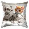 TEMU Fronha de Gato Mais Vendida para Jogar Celular Gato Fofo Quarto Casa Sofá Decoração Capa de Almofada Atacado