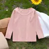 Ropa de Algodón Colorida de Otoño para Niños y Niñas, Camisetas Interiores de Otoño e Invierno para Bebés, Camisetas de Manga Larga, Ropa Interior para el Hogar, Ajustadas