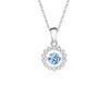 Collar Colgante de Plata de Ley S925 con Puntos de Corazón Martillado de Alta Venta para Mujer, Cadena Sencilla de Clavícula de Nicho de Lujo Ligero, Joyería Transfronteriza al por Mayor