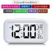 1019 Versão Temperatura Despertador Multifuncional Casual LED Silencioso Fotossensível Despertador de Cabeceira Função Soneca Preço de Atacado