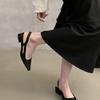 Zapatos de Mujer Talla Grande Zapatos para Pies Anchos y Gruesos Sandalias de Dedo Abierto de Moda Nueva para Primavera y Otoño Zapatos de Tacón Alto Puntiagudos para Mujer Zapatos de Tacón Bajo