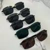 Gafas de Sol de Piedra de Cristal Populares en Douyin Gafas de Sol Anti-UV de Moda Sin Marco Cortadas al Borde Gafas de Sol para Pesca