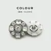 Botones Metálicos Estilo Británico Cabeza de León Incrustados con Diamantes Llenos de Diamantes Botones Cosidos a Mano Chaqueta de Traje Parte Superior Ropa de Abrigo Traje Botones Decorativos