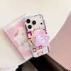 Soporte magnético adecuado para Apple 17pm película suave funda de teléfono iPhone 16 15 rejilla de color patchwork conejo 18 caricatura
