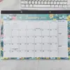 Calendário Inglês Colorido Transfronteiriço 2026 Calendário de Parede Horizontal Simples e Colorido Alto Valor Calendário Anual Prático de 18 Meses