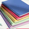 Caderno A5-80 em espiral com esta capa simples de PP de diário estudantil para comércio exterior